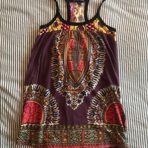 XS Truly Madly Deeply Colorful Boho Tank Top